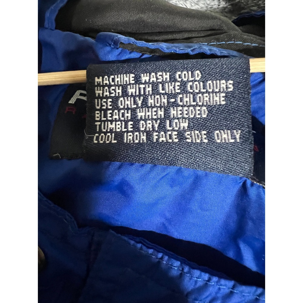 Polo‎ Sport Ralph Lauren Vintage Windbreaker Jacket Blue Mens Large Hooded 90s - Picture 13 of 16